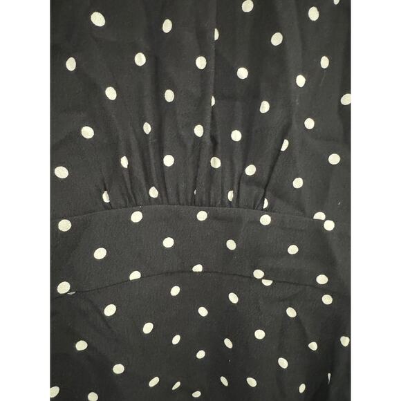 Wilfred black and white polka dot vneck blouse - Picture 6 of 6